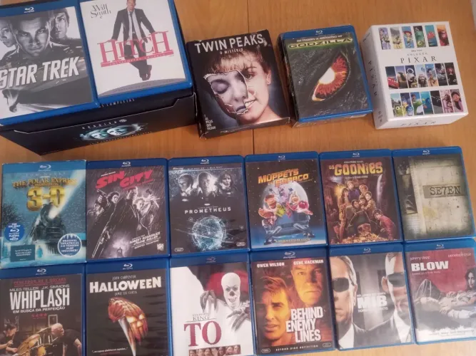 Coleção dvd box e blu ray originais pixar disney twin peaks 