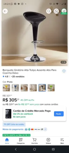 Banqueta Alta 2 unidades