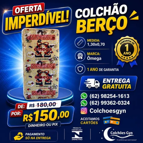 COLCHÃO BERÇO ENTREGA GRATUITA