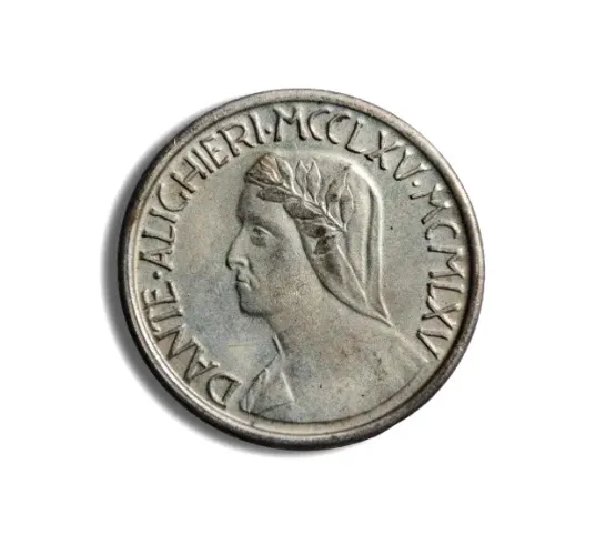 Medalhão comemorativo de Dante Alighieri - SOB. Ano 1965. Veja descrição