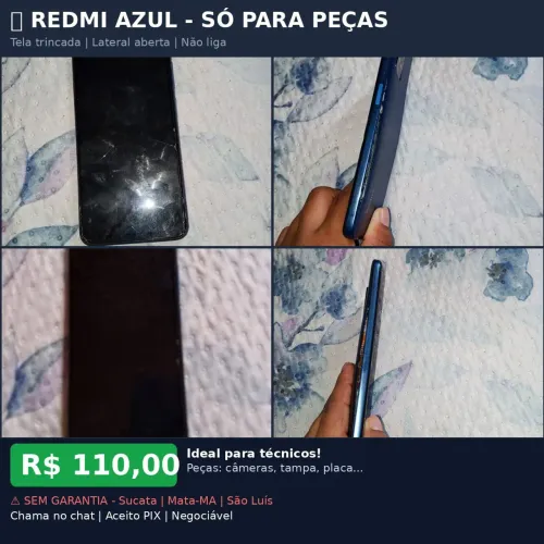 Redim azul - só para peças