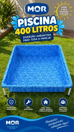 Piscina plástica 400 Litros 