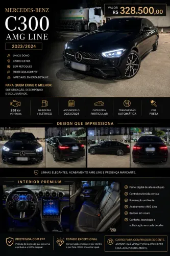 Mercedes-Benz C-300 AMG Line EQ Boost 2.0 TB Aut. 2024