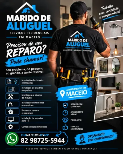 Prestador de serviços residências ( marido de aluguel)
