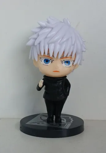 BONECO MINIATURA JUJUTSU KAISEN SATORU GOJO SEM MASCARA