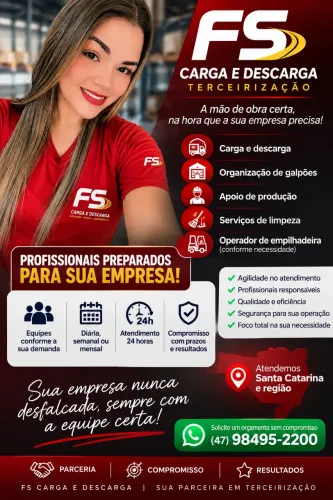 Carga e descarga terceirização de mão de obra