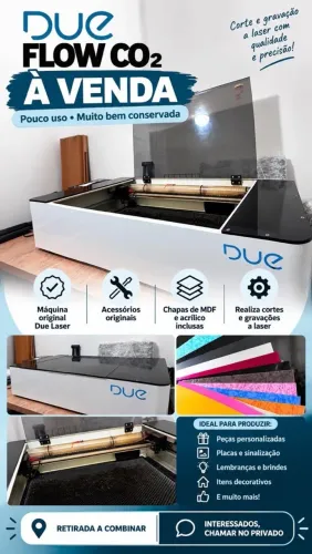 Máquina a laser Due Flow
