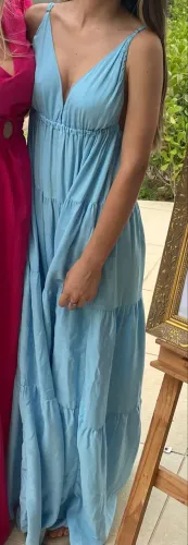 Vestido longo Azul