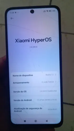 celular redimi 12,  novo 128 gicas sem defeito... ( 550,00 )Obs, trinco é na película 