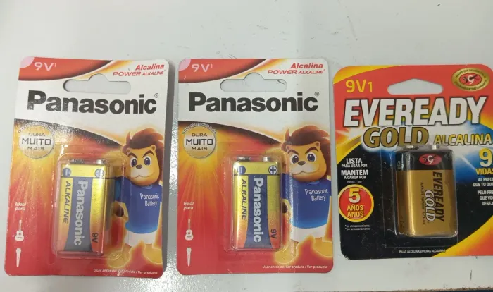 Bateria alcalina 9v Panasonic/eveready alcalina