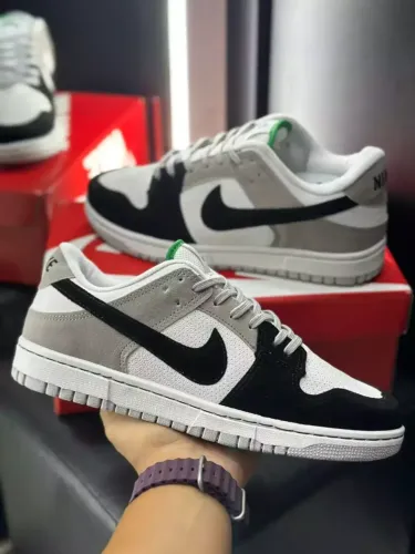 Nike Dunk Low Preto/Cinza Unissex Luxo