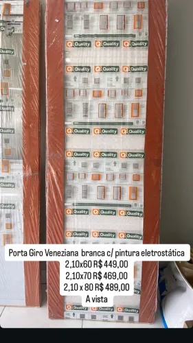 Porta de Aluminio Veneziana todos os tamanhos