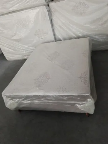 Cama box casal acoplado d28 a espuma com 10 cm de altura a espuma direto da fábrica