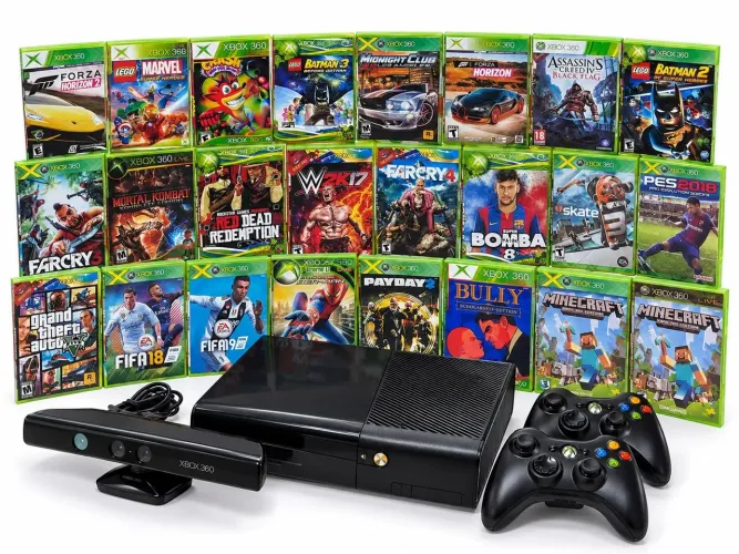 Xbox 360 4gb super slim desbloqueado com jogos