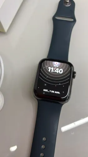 Apple Watch 6 /44mm Lte Aço e Cristal de safira