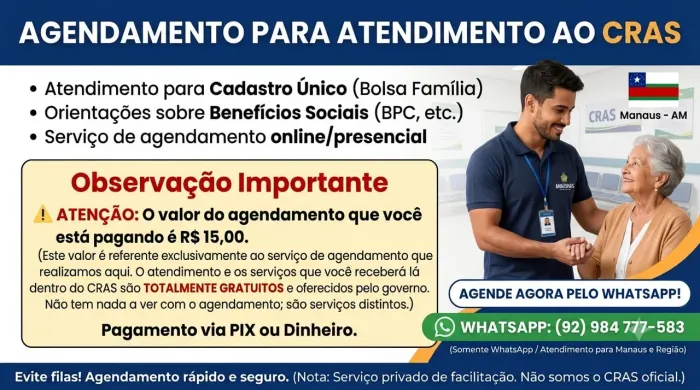 AGENDAMENTO PARA CRAS~AM,MANAUS