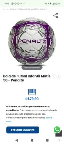 Bola futsal nova