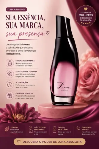 LUNA ABSOLUTA, LUNA FASCINANTE, LUNA RADIANTE E LUNA TRADICIONAL. POR R$99,00