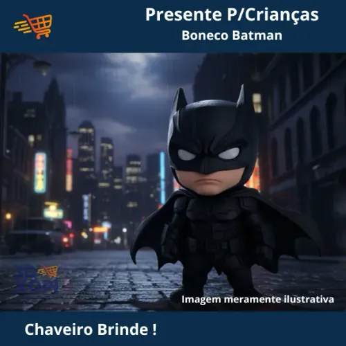 Boneco Batman / Chaveiro Brinde / Facilito Entrega