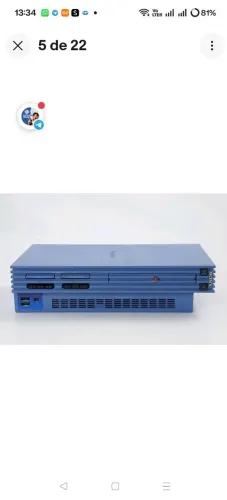Console PS2 Ratchet Toys azul JAPONÊS E BLOQUEADO. (SEM O JOGO).