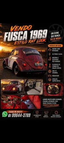 Volkswagen Fusca 1300 1969