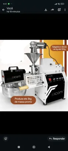 Máquina modeladora de doces e Salgados + Masseira elétrica 3kg