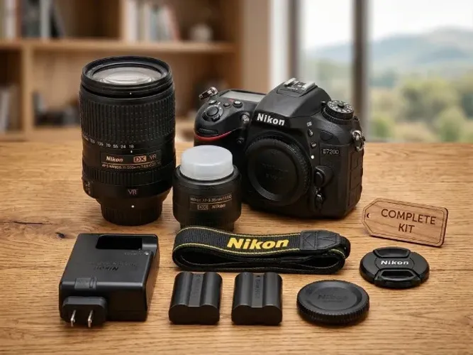Nikon D7200 impecável com 2 lentes 12K cliques