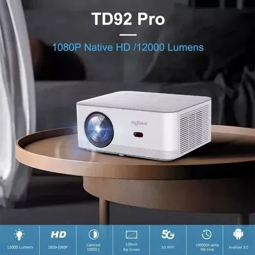Projetor Thundeal Td92 Pro Full Hd Nativo 1080 Android