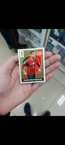 Figurinha do Cristiano Ronaldo de Ouro