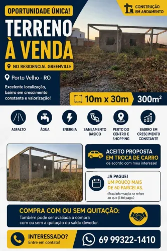 Terreno a venda no residencial Greenville