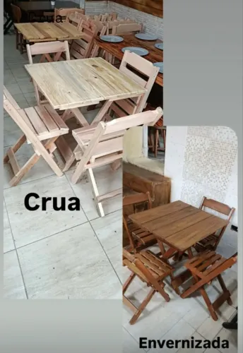 Mesas dobráveis para restaurante, lanchonete, pizzaria..