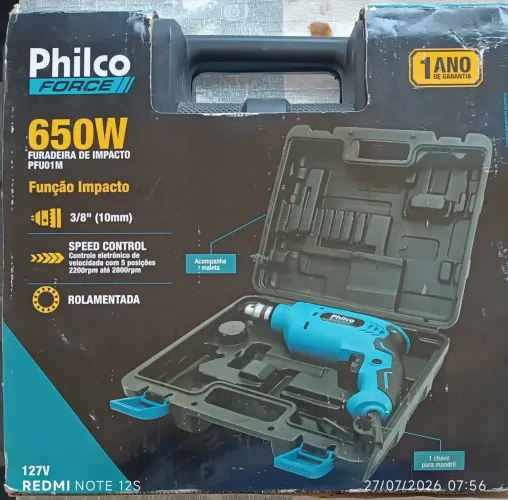 Furadeira Philco Force 650 W