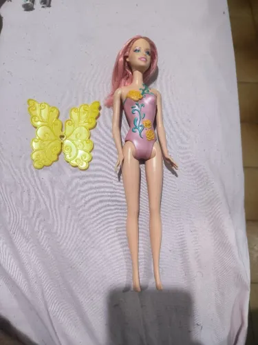 Boneca Barbie Fada cabelo Rosa