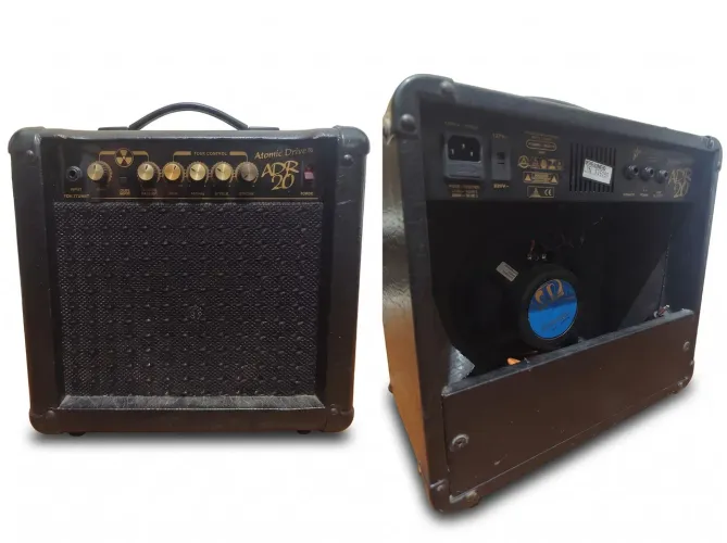 Amplificador meteoro 20w e pedaleira cuvave baby