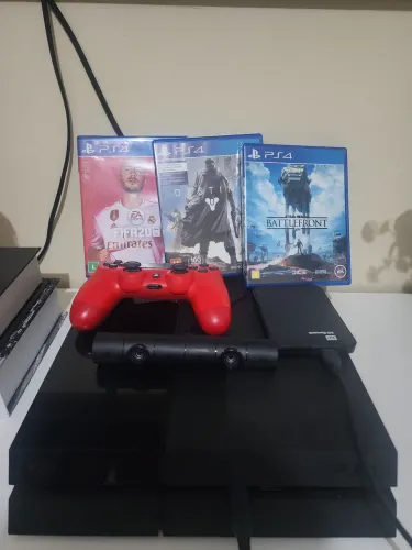 PS4 500GB + HD 1TB + Câmera