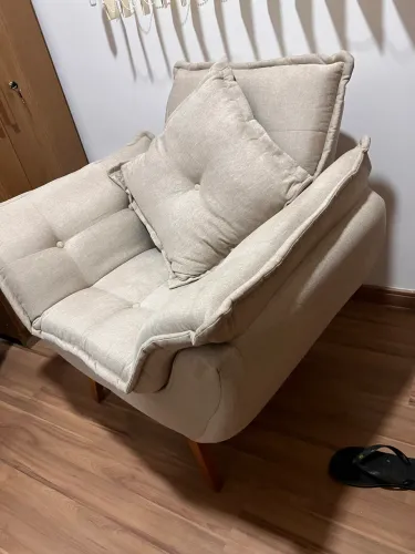 Poltrona Opala Off White Linho