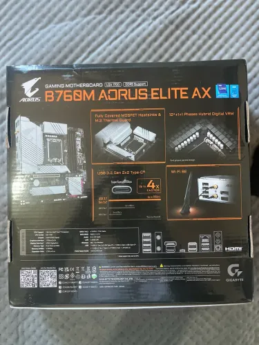 Vendo placa mãe ddr5 intel aorus elite b760m ax wifi