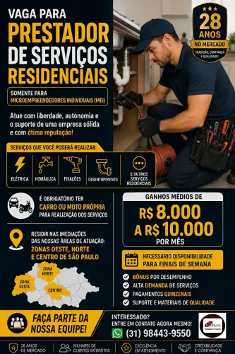 Vaga Emprego Manutenção Residencial