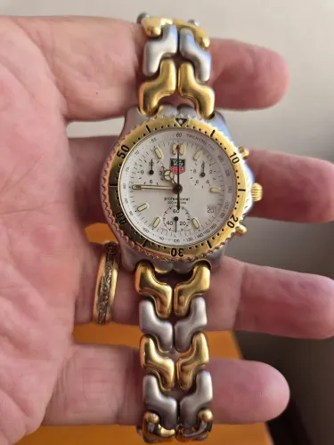 Tag Heuer S/El Cronógrafo Senna Ref.CG1120-0 Quartzo Suíço 38mm Em Ótimo Est. Conservação