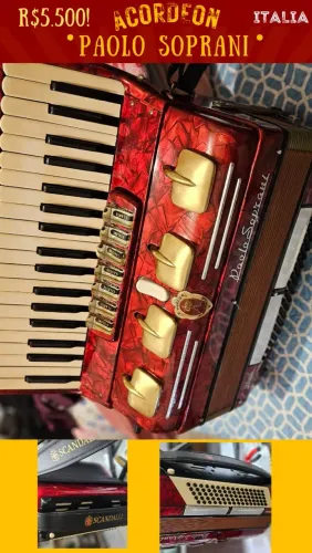 Acordeon paolo soprano 80bx