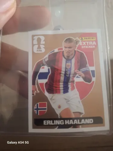 Figurinha Halland extra. Mais 7 figurinhas de brinde.