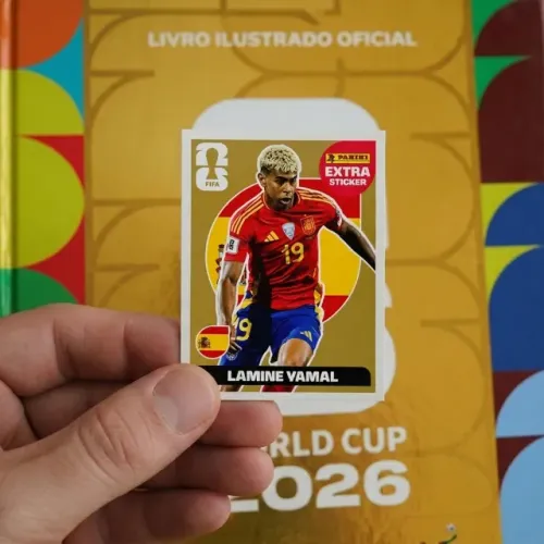 Figurinha Legend Lamine Yamal Ouro Copa Do Mundo 2026 Original