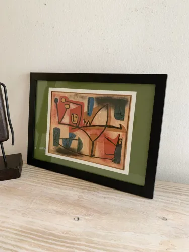 paul klee - Übermut / Exuberance - arte emoldurada 24x32 cm - quadro
