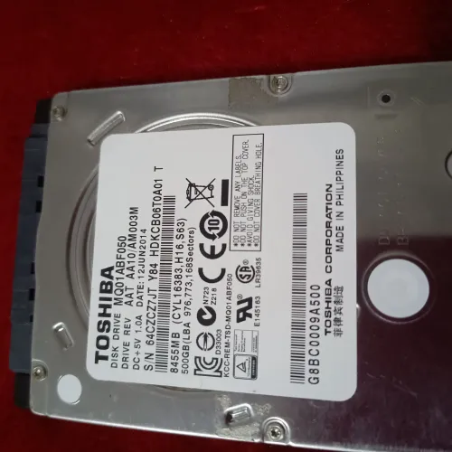 HD de Notebook 500GB Toshiba