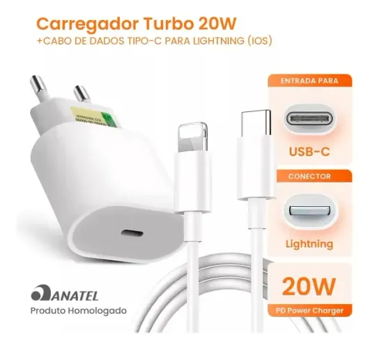 Carregador De Iphone 20w