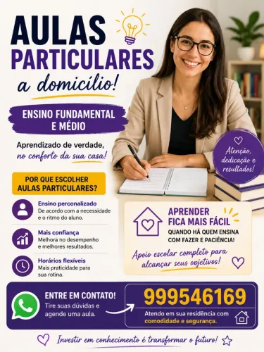 AULAS PARTICULARES A DOMICÍLIO