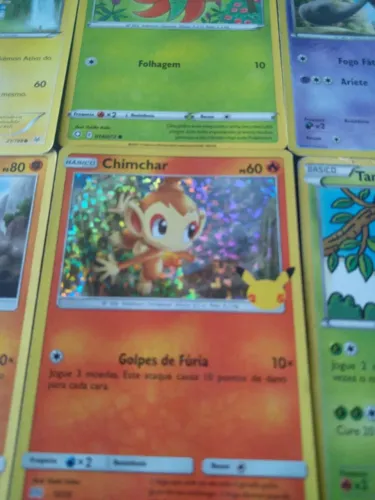 50 Cartas Pokémon Básico Estágio 1 e Energia Lote1