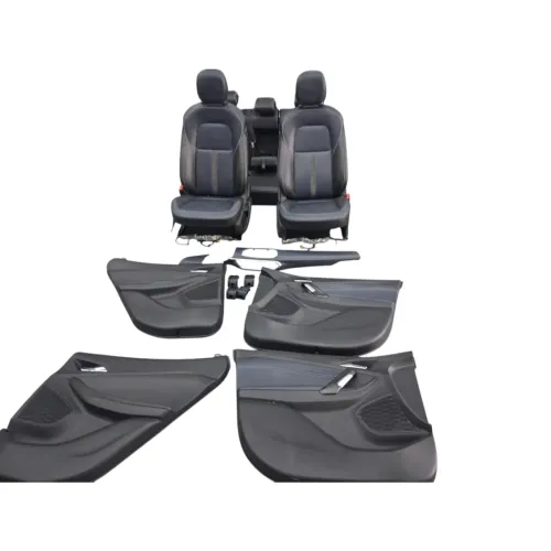 Jogo Banco Couro Gm Tracker Premier 2020/2026 Kit Completo Azul Preto