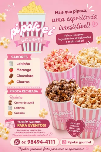 Pipoca gourmet pipocas gourmet