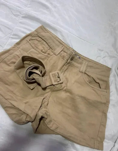 Shorts jeans  Bege 